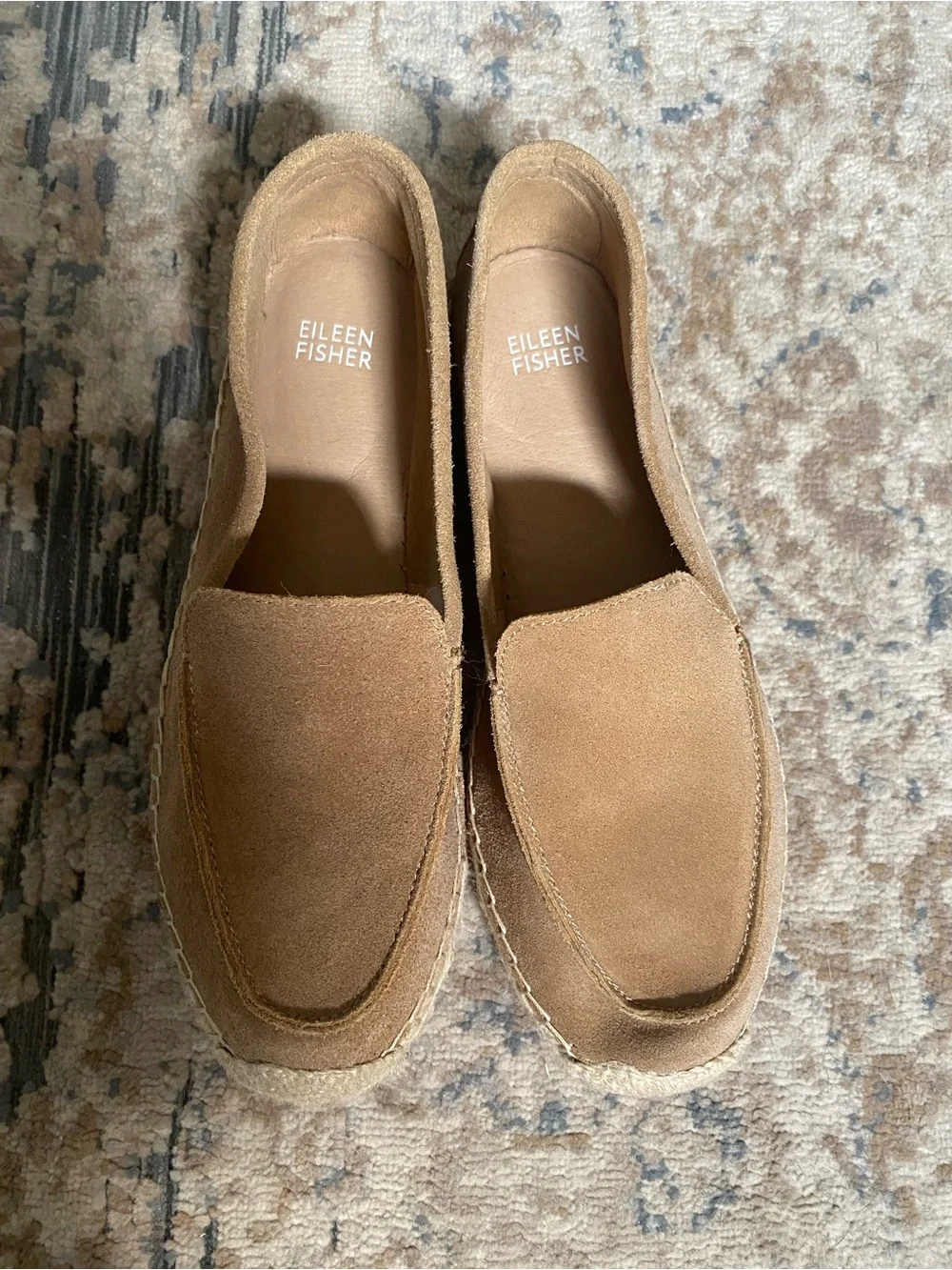 NWOT Eileen Fisher Lyla Sport Suede Espadrille-8